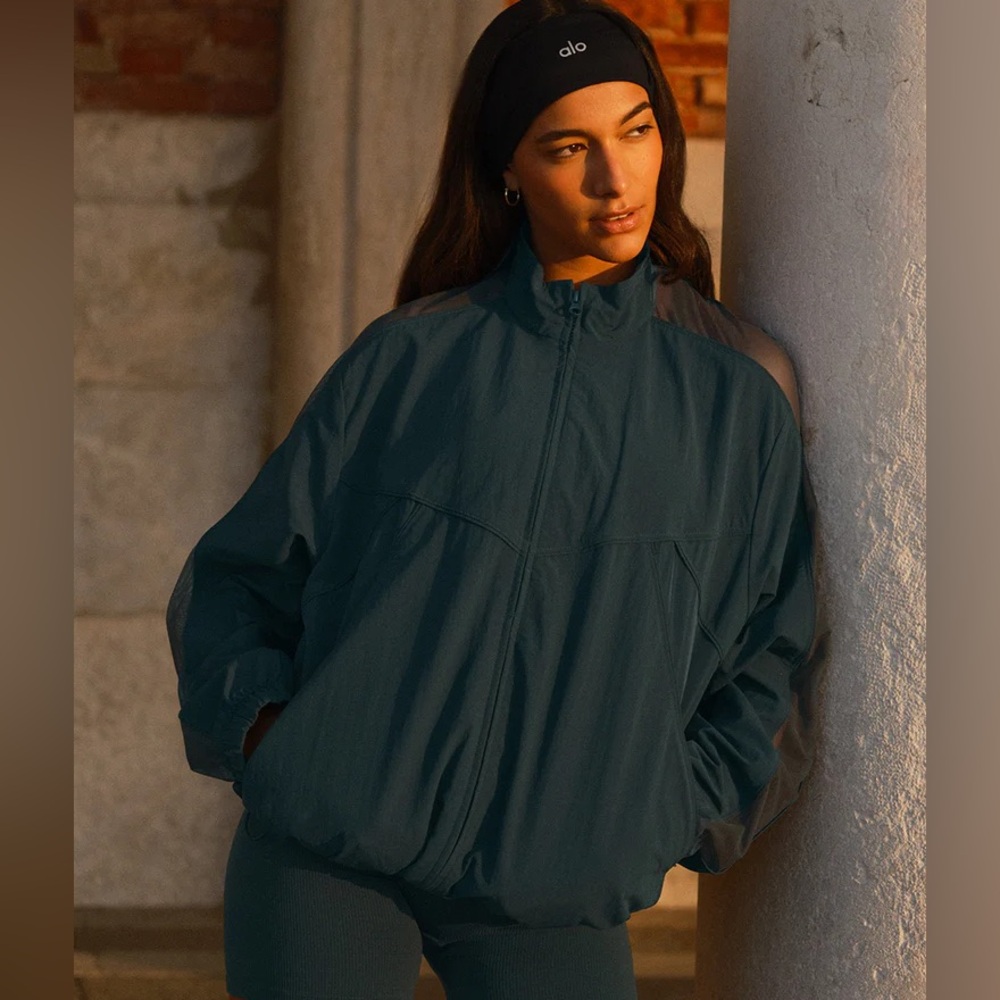 ALO Yoga Charcoal Green Performance Jacket